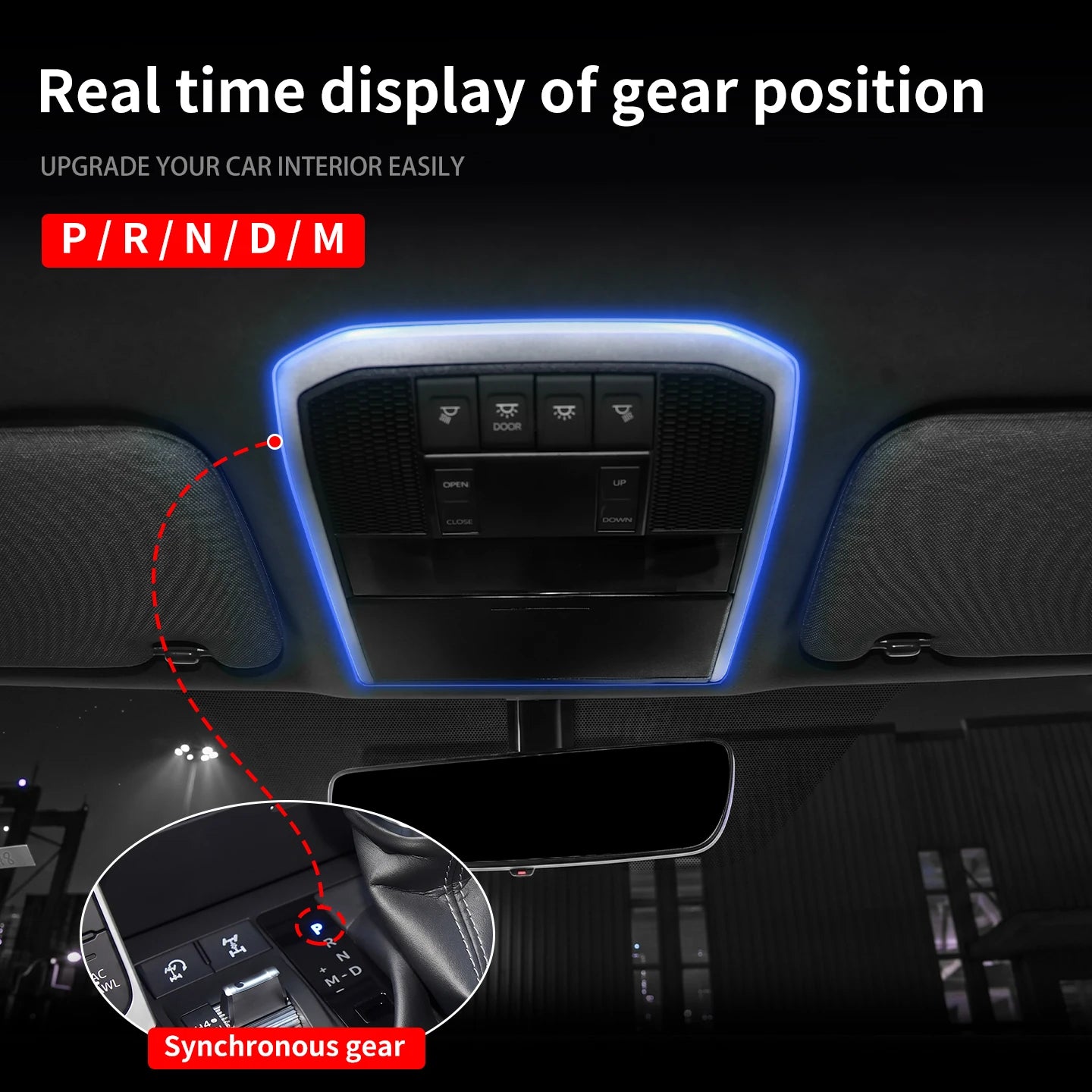 For 2022-2026 Toyota Land Cruiser LC300 J300 Reading Light Ambient Lamp LED Flowing Startup Sync Gear Light Interior Ac