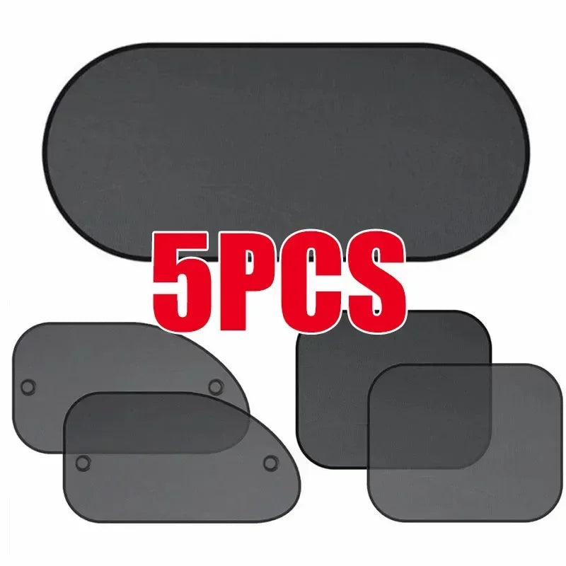 1Set Black Window Curtain Side Glass Mesh Sunshades Accessories Auto Front Rear Car Window Sunshade Cover Sun UV Protection