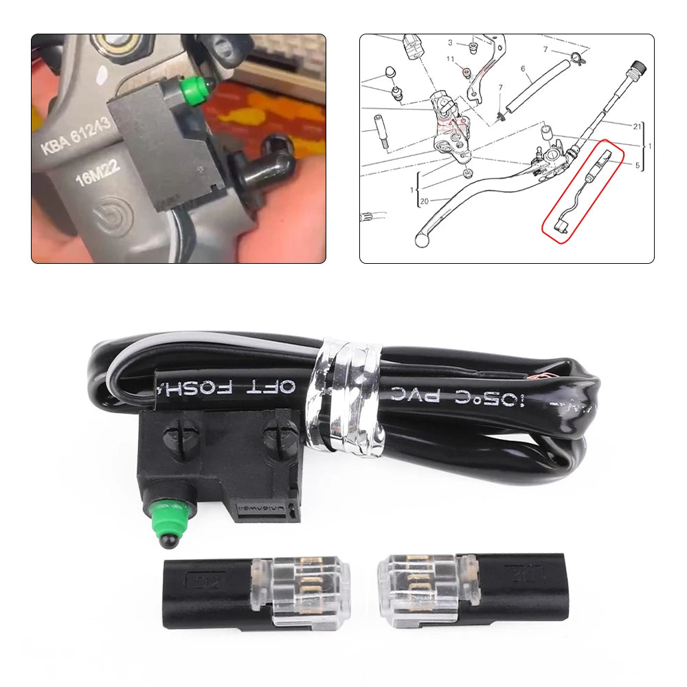 Front Brake Cylinder Stop Light Switch Sensor For Ducati Supersport Monster 1100 Multistrada 950 Panigale 1199 Streetfighter 848