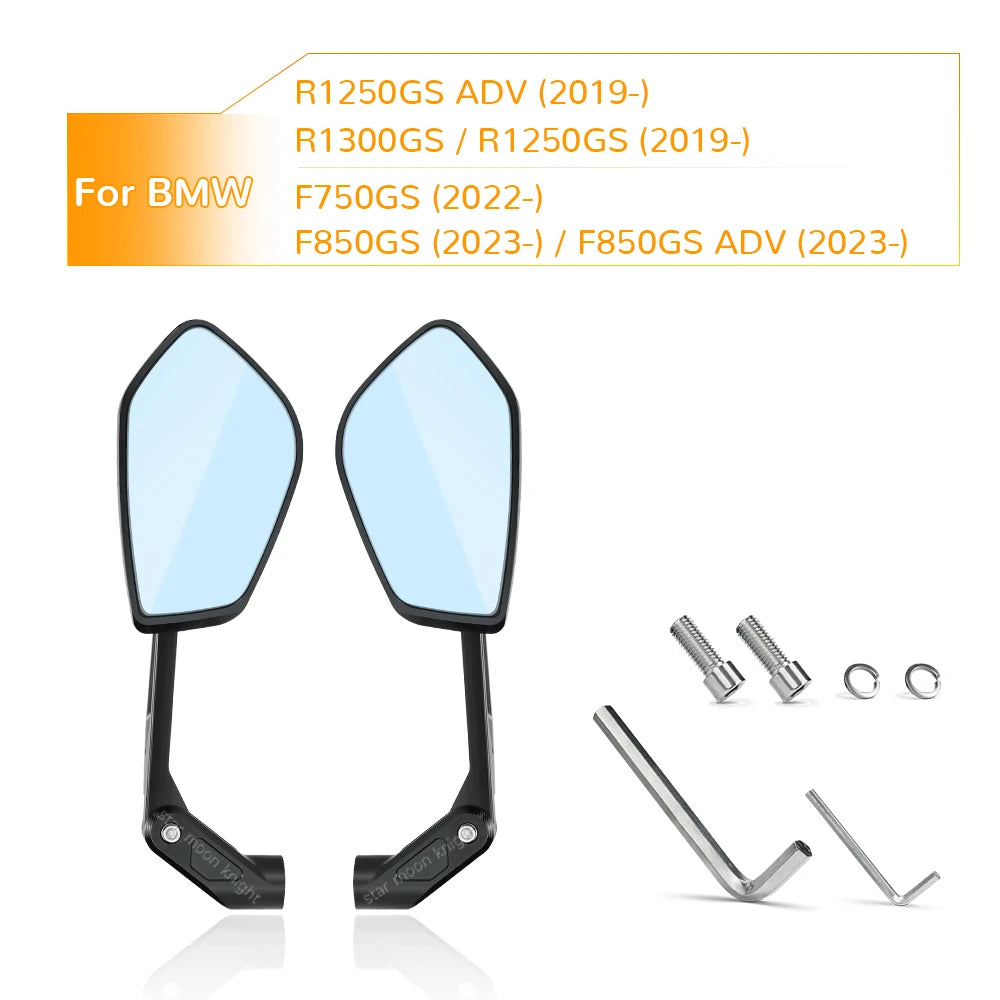 HD Enhance vision Side Mirror For BMW F850GS Adventure F 750 GS R 1300GS R1250GSA R 1250 GS Foldable Rearview Mirror Accessories