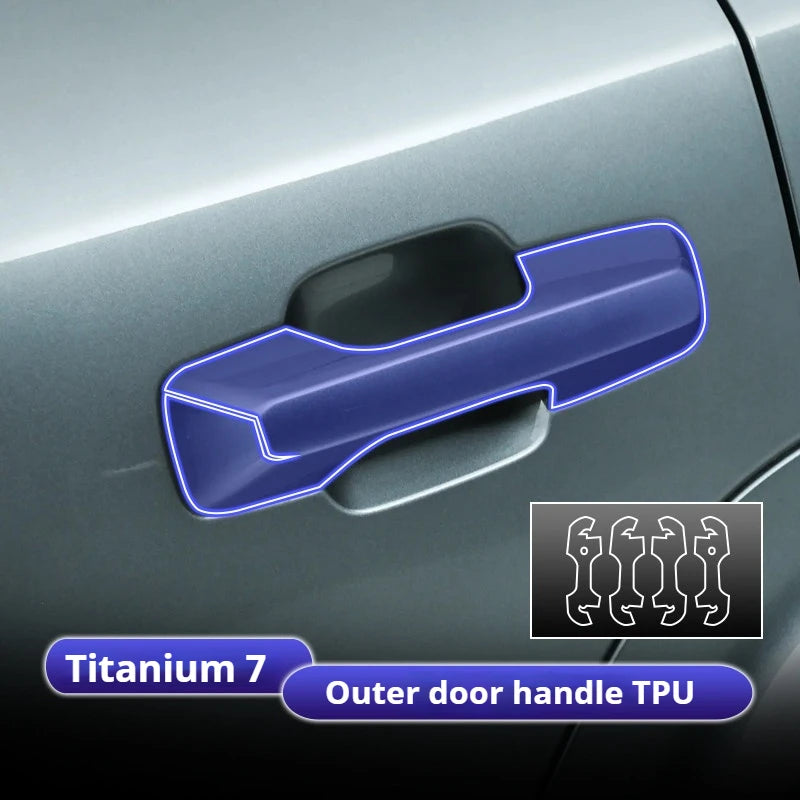 For BYD Formula Leopard 5 8 Car Interior Protection Film TPU Center Console Anti-Scratch Film Car Interior Stickers