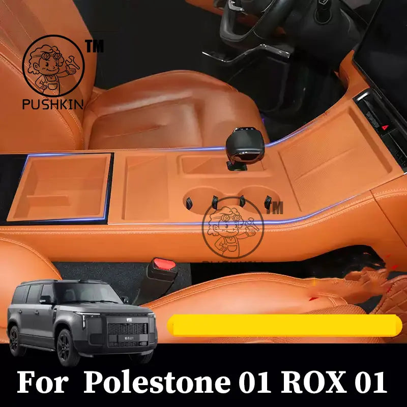 For ROX ADAMAS 2026 Polestones 01 ROX 01 Wireless Charging Silicone Pad Central Control Water Cup Anti Slip Dustproof And Pad