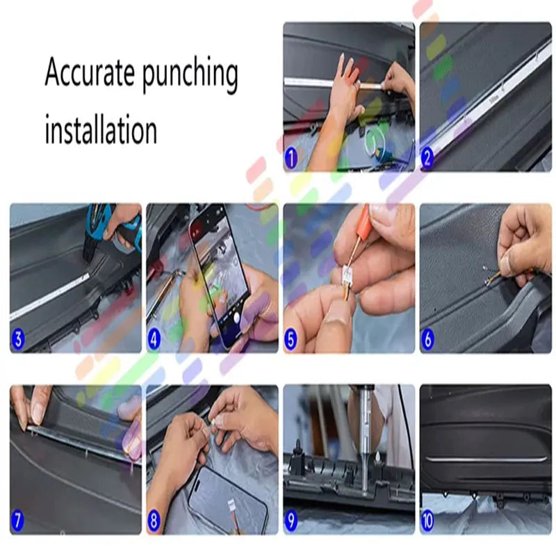 For BYD Seagull 2024 2025 2026 EQ Dolphin Mini 2/24 in 1 Car Atmosphere Light Lamp RGB Shade Ensemble Streamer Atmosphere Set