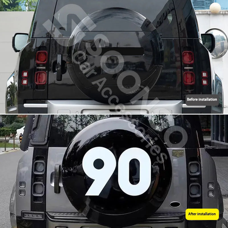 Car Rear Spare Wheel Tire Protectorive Cover For Land Rover Defender 90 110 130 2020-2026  Exterior Decoration Accessories