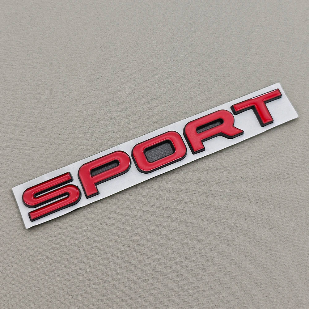 3D Metal Car Letters Sticker  Logo SPORT Badge Rear Trunk Emblem Accessories for Land Rover Discovery Range Rover Defender