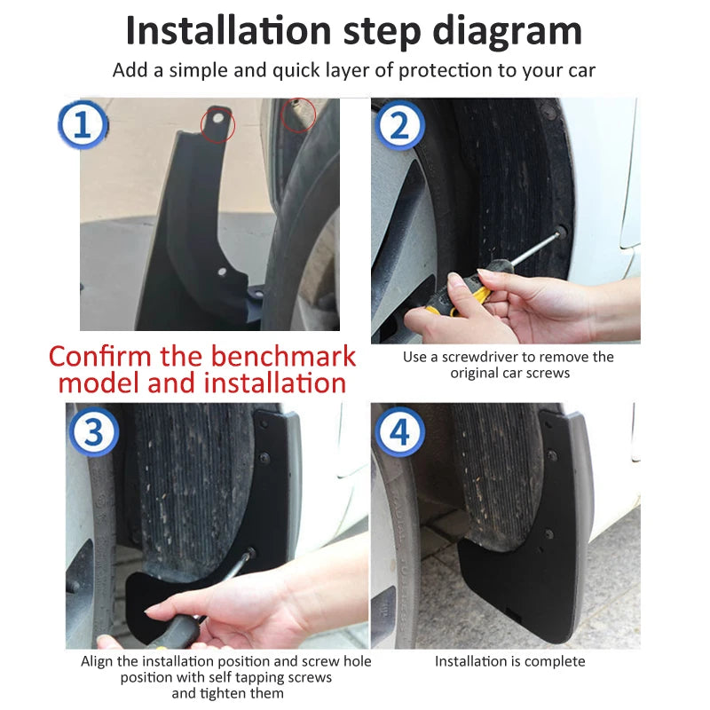 Car Mudguard For Rox 01 Polestones 01 2023 2024 2025 2026 MudFlaps Fender Guards Dust-proof Splash Protect Mudguards Accessories