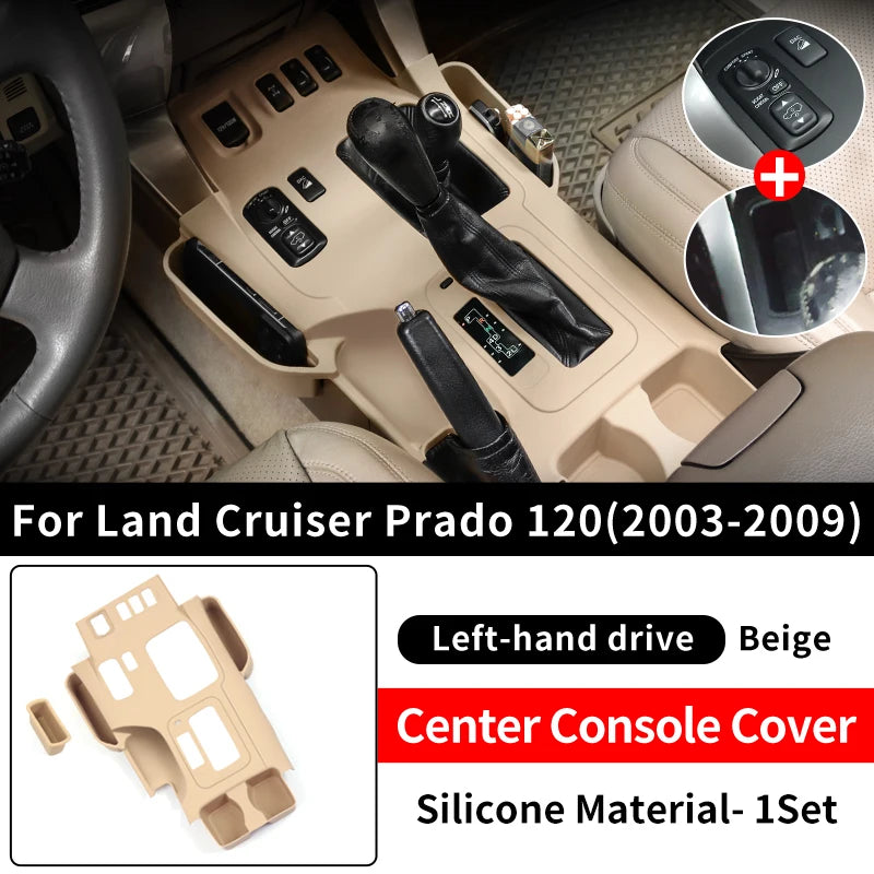 For 2003-2009 Toyota Land Cruiser Prado 120 LC120 Central Control Protective Cover Dust Proof Automotive Interior Accessories