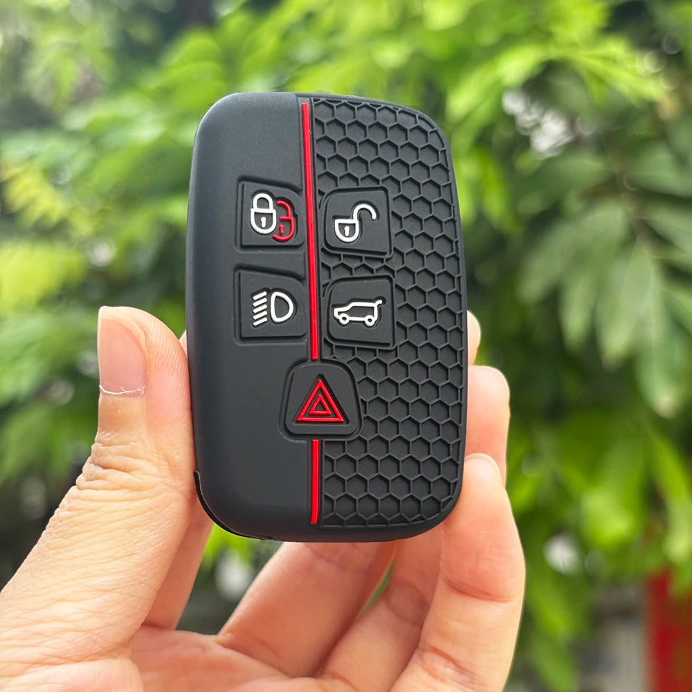 Keychain Full Protect For Land Rover Discovery Freelander Range Rover 45 Velar Defender Range R Evoque Silicone Key Case