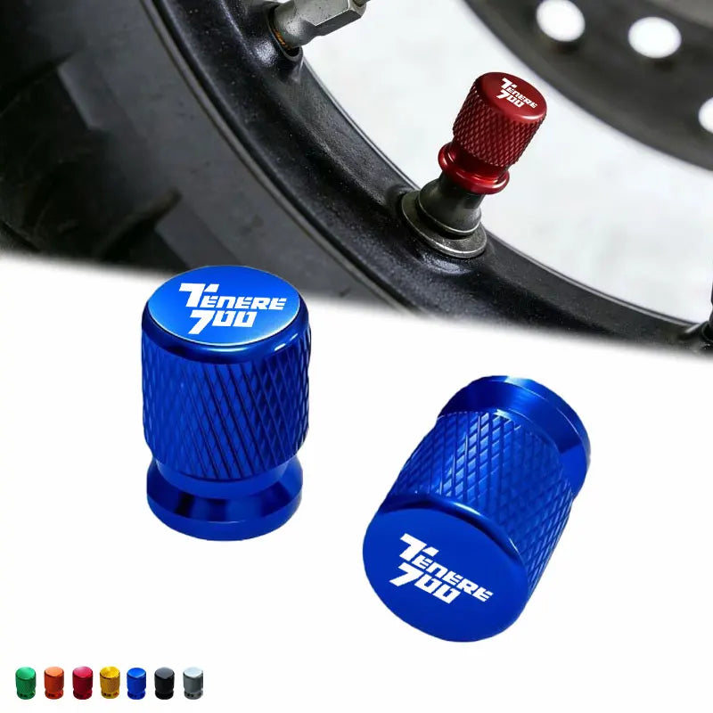 2PCS Motorcycle Aluminum For YAMAHA TENERE700 XT700 TENERE 700 World Raid T700 T7 Alloy Tire Wheel Parts Valve Stem Caps Cover
