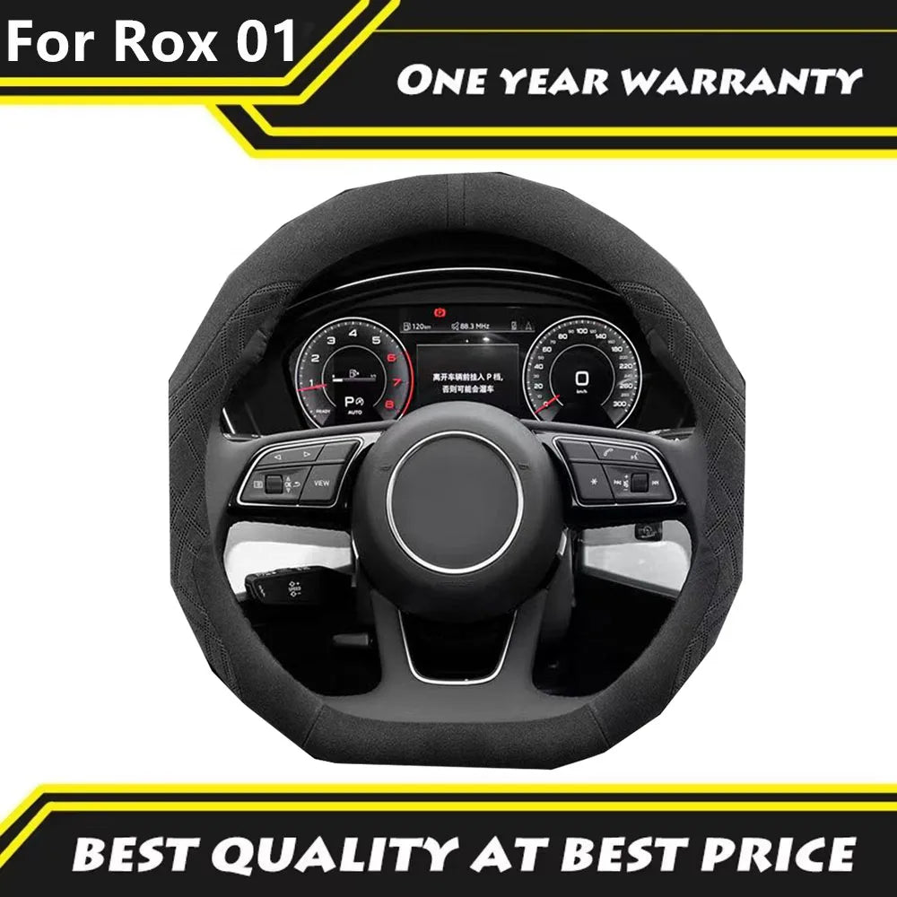 For 2024 2025 BAIC JISHI Polestones 01 ROX 01 steering wheel cover special suede car handle cover for all seasons