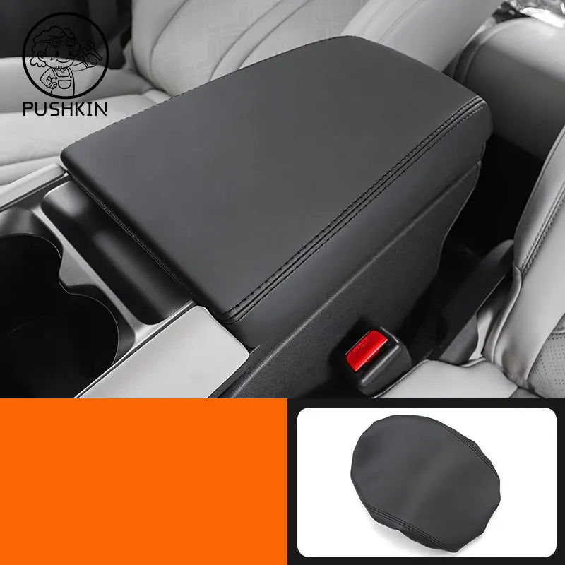 For BYD Yuan Pro Yuan UP EV 2024 2025 Car Styling Armrest Leather Cover Gearshift Cover Armrest Protective Cover Accessories