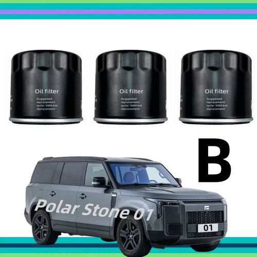 3 قطع/ لفلتر الزيت Polar Stone 01/Rox 01، فلتر الهواء، فلتر تكييف الهواء/قطع غيار السيارات