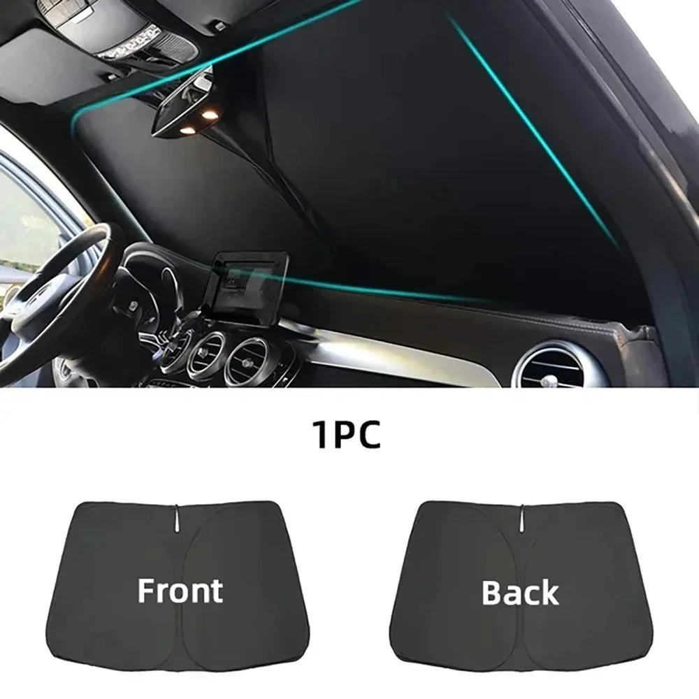 Car Front Rear Windshield Sunshade Set For BYD Atto 3 2022-2025 Window Sun Blockers Shade Curtains Window Cover Auto Accessories