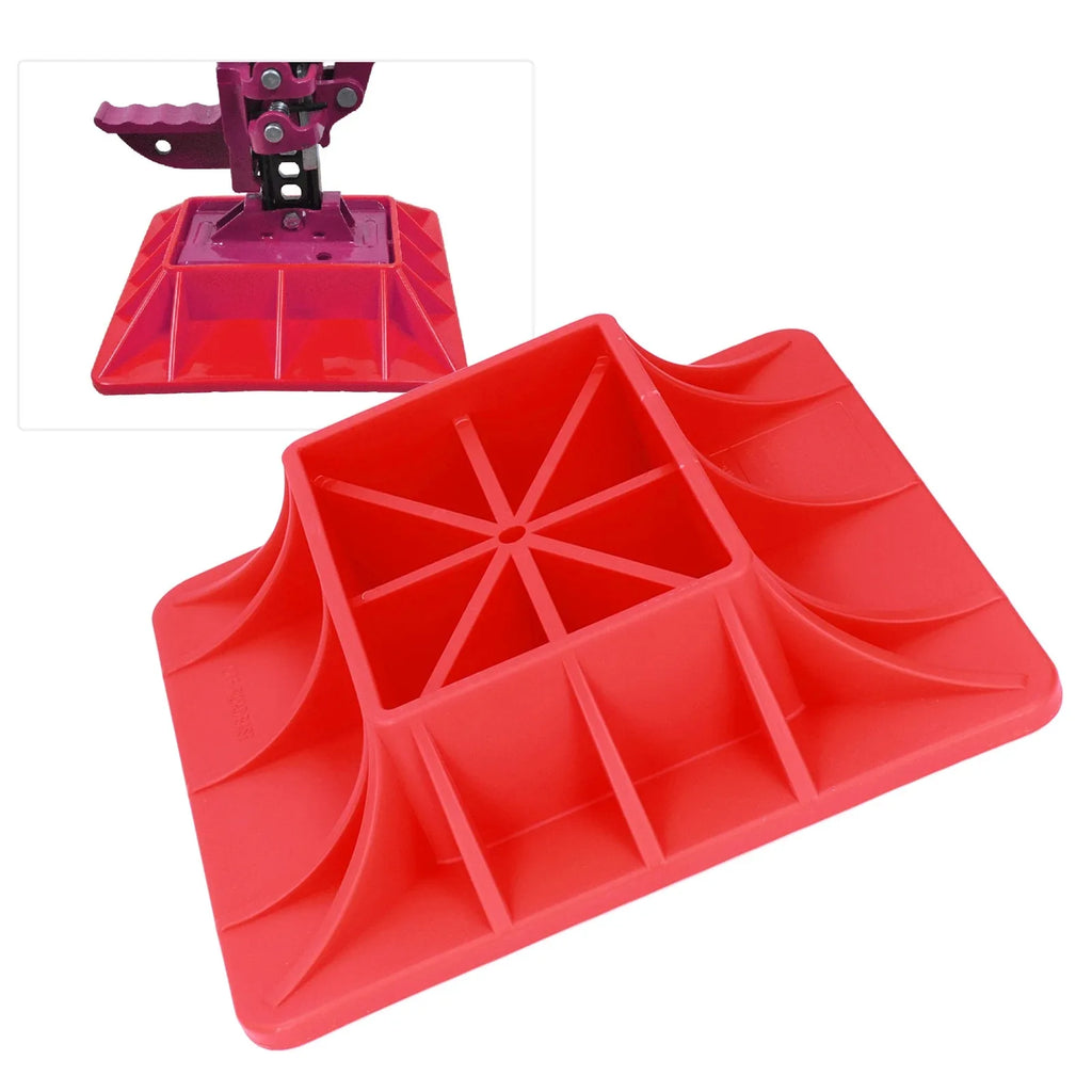 Heavy Duty Lift Jack Off Road Base Red Nylon Anti Fracture Support Board for Sand Mud Grass Soft Ground Lift Jack Base Jack Base