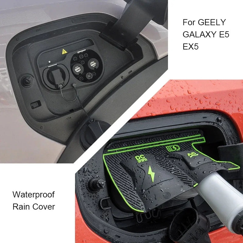 New Energy Car Charging Port Waterproof Cover Gun Charge Rain Cover For ROX 01 GEELY GALAXY L7 E5 EX5 E8 M9 GEOME STARRAY EM-i