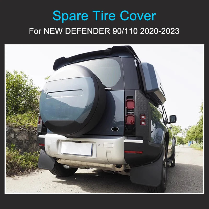Wheel Cover for Land Rover Defender Accessories 2020-2024 ABS Tire Protective Cover Rear Trunk Spare for New Defender 110 90