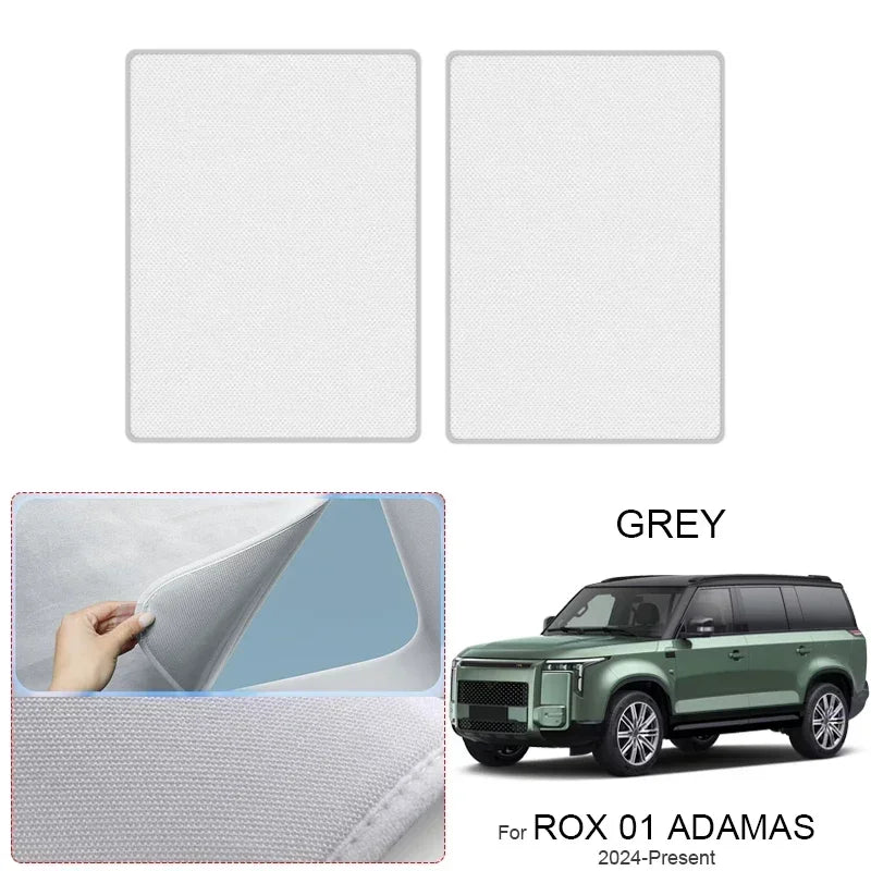 For ROX 01 ADAMAS-Present Car Sunroof Sunshade Heat Insulation UV Protection Electrostatic Suede Skylight Cover