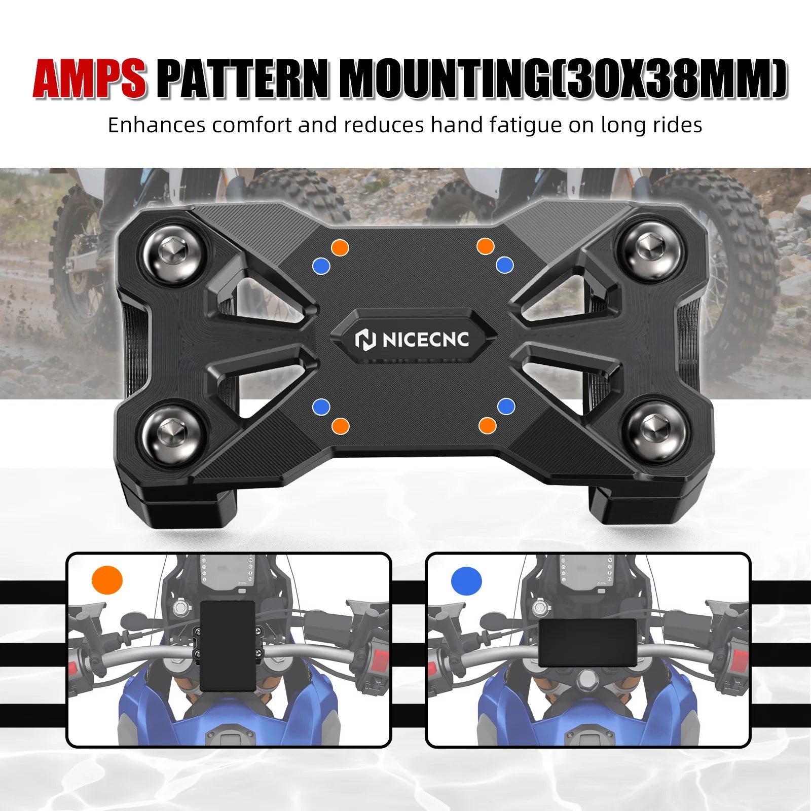 For 2020-2025 Honda CRF1100L Africa Twin Adventure Handlebar Riser 25mm GPS AMPS Mount CRF1100L Africa Twin CRF1100L Adventure