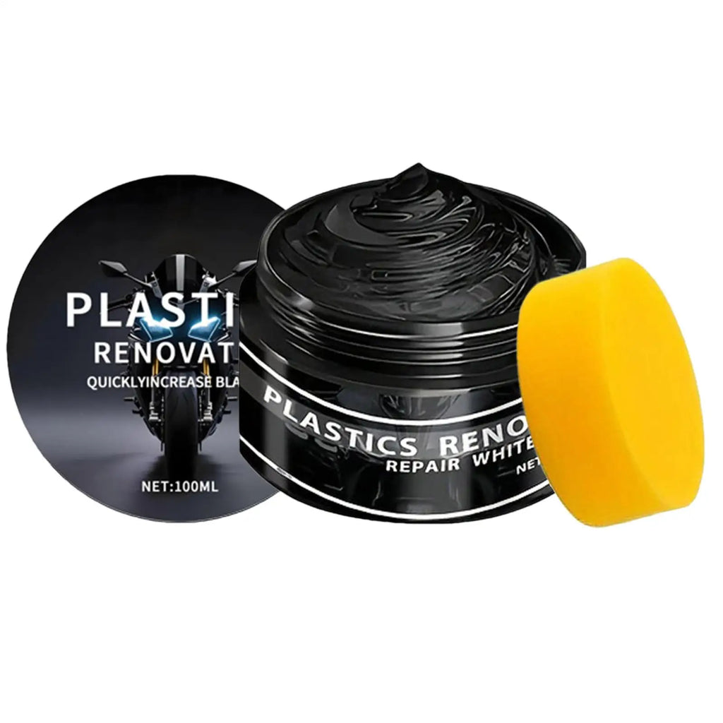 Car Plastic Restorer Auto Interior Panel Renewal Wax Coating Leather Plastic Rubber Repair Auto Reconditioning Cream Care