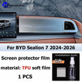 For BYD Sealion 7 2024-2026 Car interior Matte Screen Protector console GPS Navigation LCD screene TPU film Scratch resistant