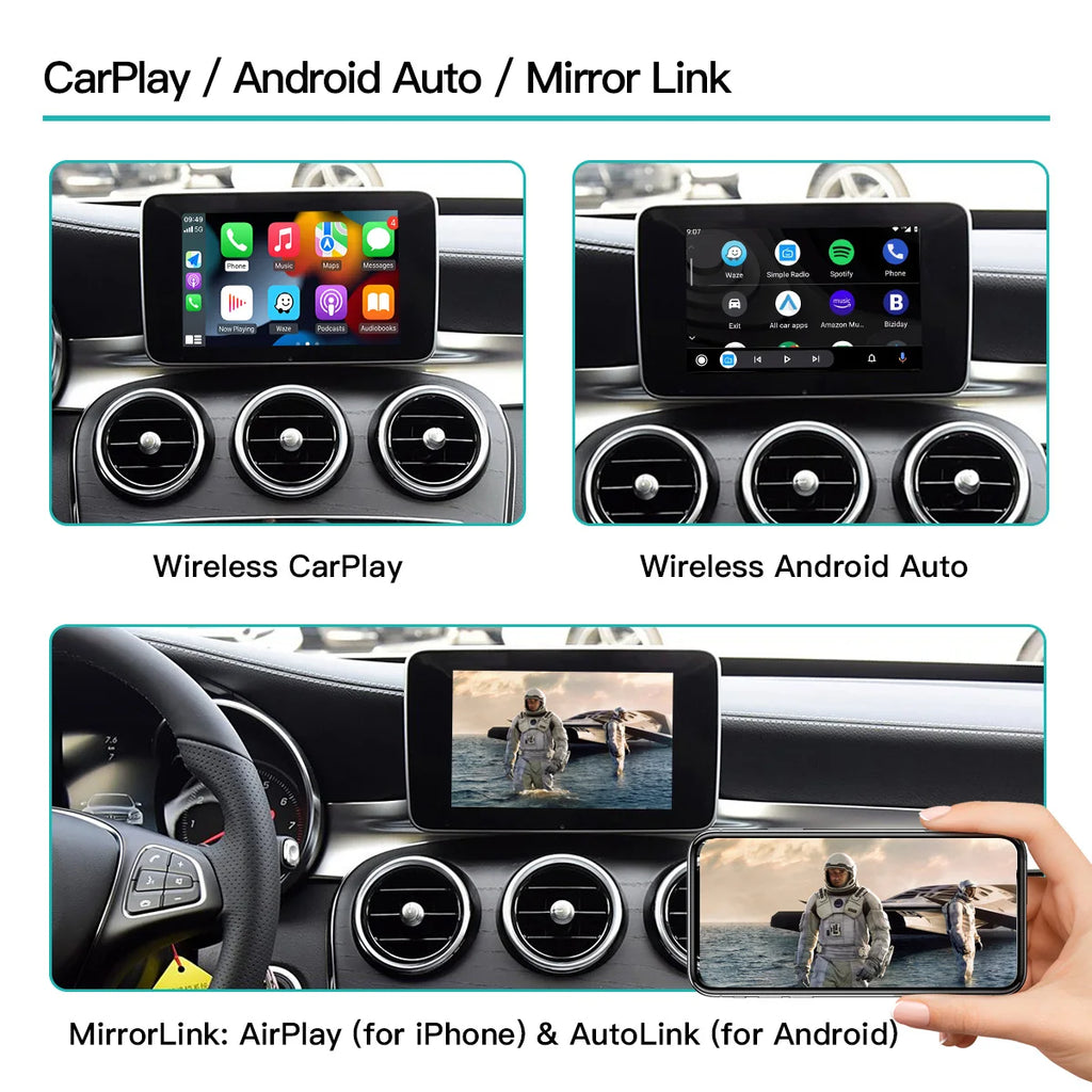 Wireless Carplay Stereo Navigation Car Radio For Mercedes Benz W117 W209 W204 W463 Android Auto Upgrade 12.0 5G Wifi