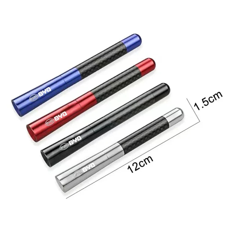 Strong Signal 12cm Car Antenna for BYD Atto 3 Seal Dolphin Sealion 6 Yuan Plus Seal U Tang Telescopic Carbon Fiber Radio Antenna