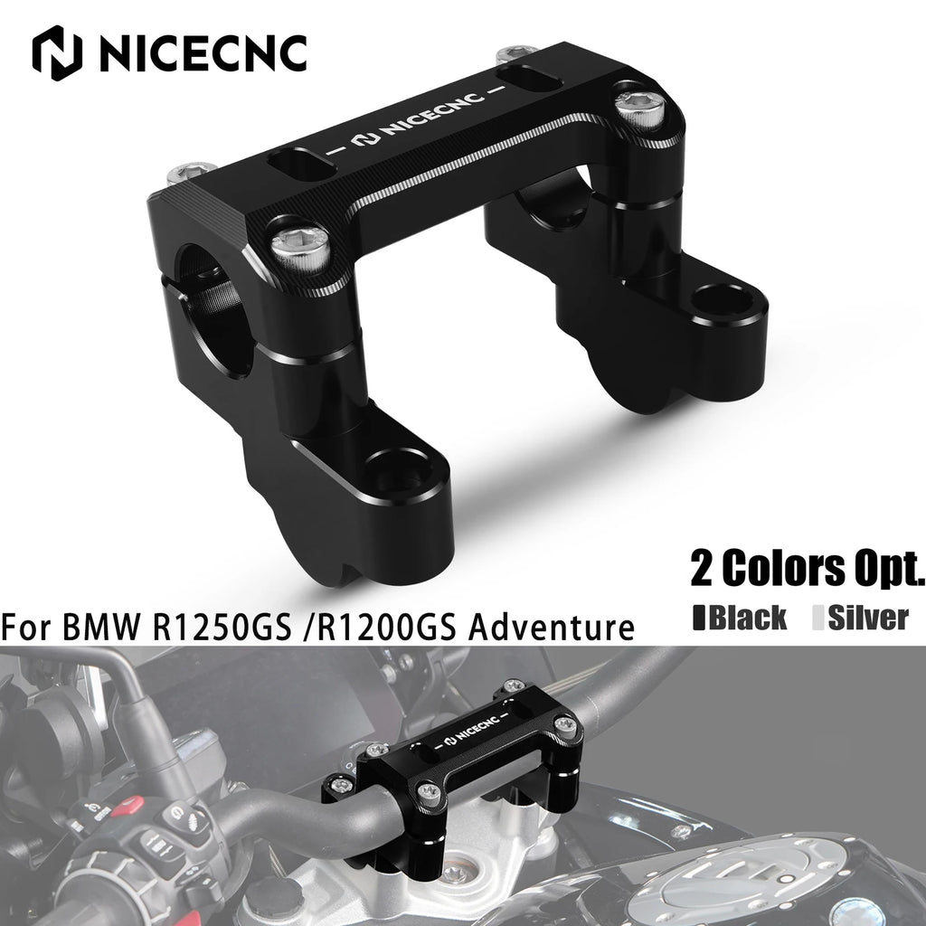 For BMW R1250GS R1200GS GSA Handlebar Riser 45MM R 1250 GS R1250GS Adventure 2019-2023 R 1200 GS R1200GS Adventure 2014-2018