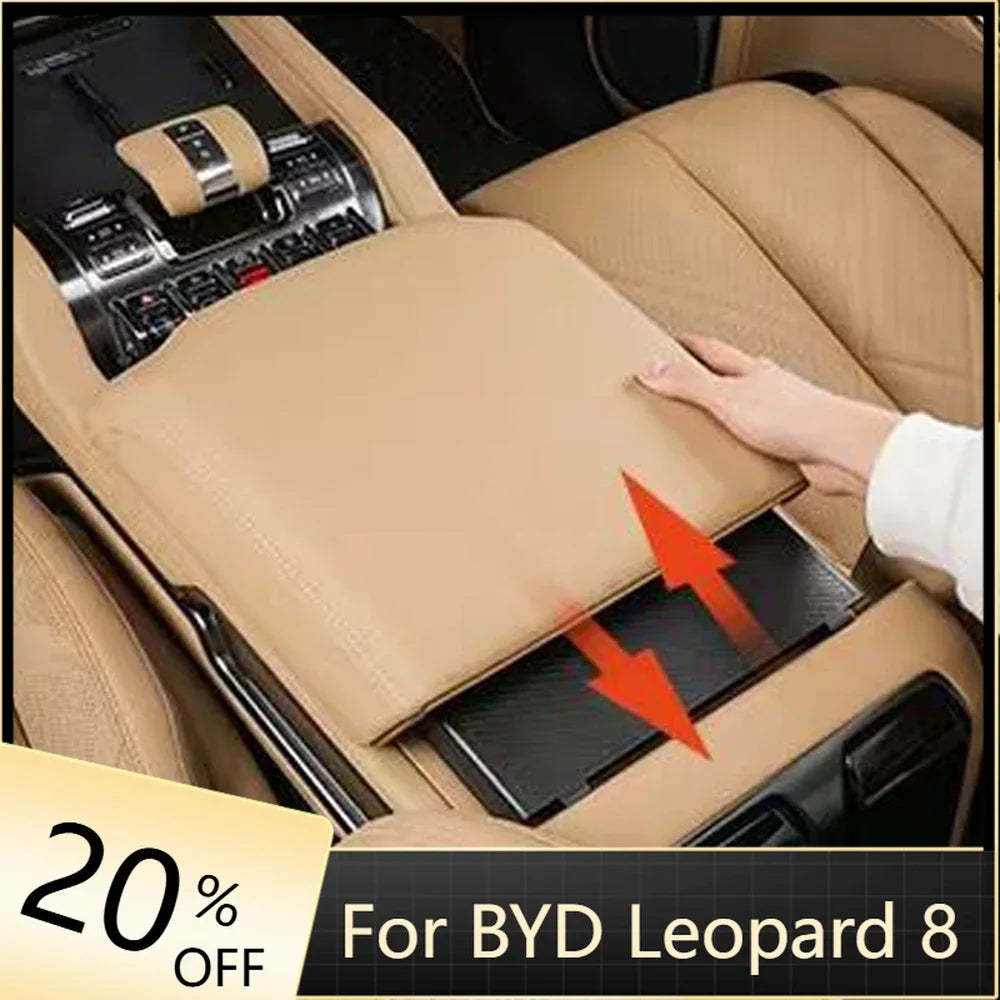 Car Central Control Armrest Box Protection Cover Auto Central Refrigerator Armrest Heightening Pad For BYD Formula Leopard 8