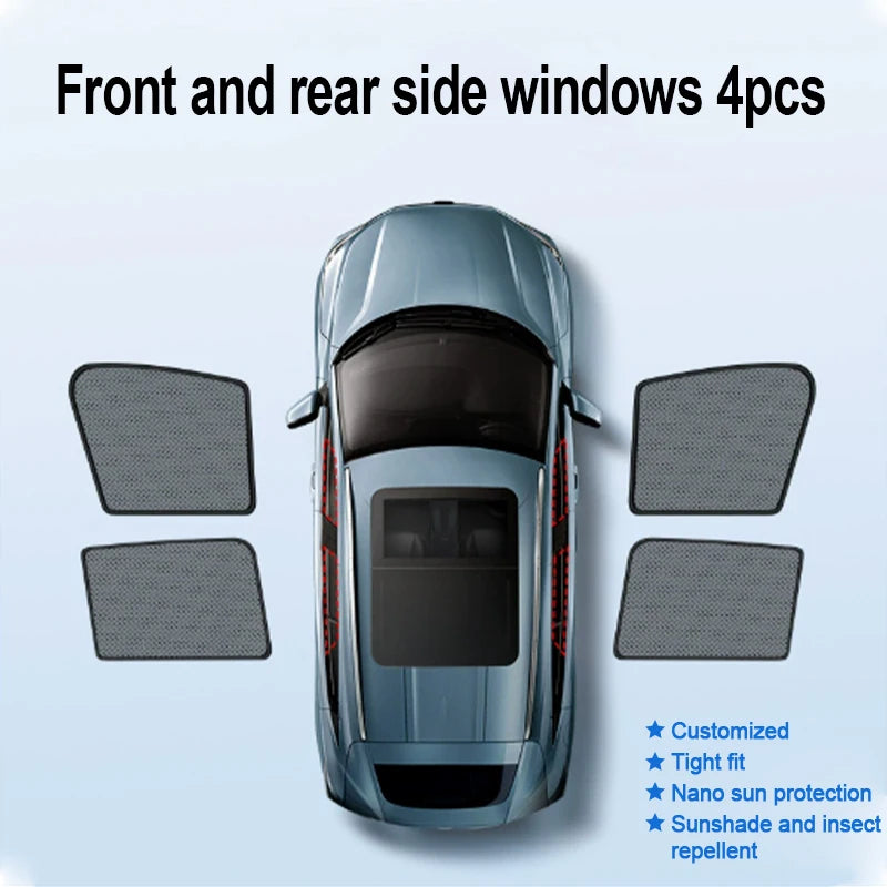Cover For Leopard 8 BYD Denza B8 Fang Cheng Bao 8 2024-2026 Window Mesh Sunshade Side Shield Windshield Curtain Auto Accessories