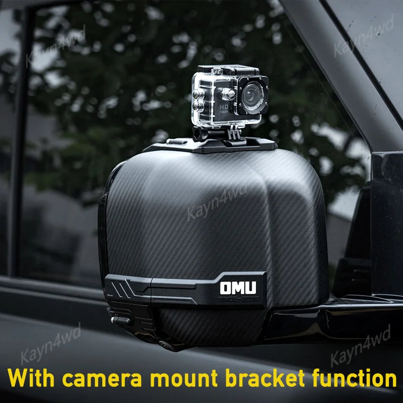 Off Road Accessories OMU Rearview Mirror Cover Side Mirror Rain Shied Frame Guard For New Land Rover Defender 90/110/130 2020+