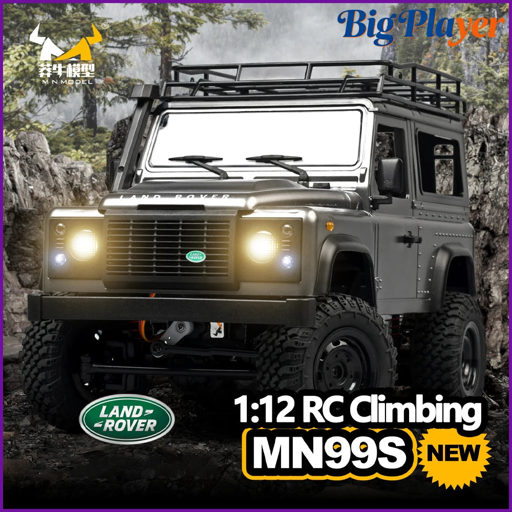 New MN MN99S MN98 1:12 RTR RC Rock Crawler 2.4G 4WD Land Rover Defender Simulated Remote Control Off-Road Truck Toy