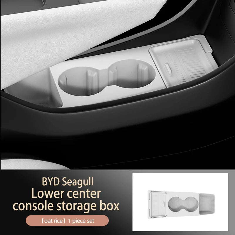 2026 For BYD Dolphin Mini Atto 1 Dolphin Surf Center Console Below Storage Box Central Control Organizer Mat Interior Silicone
