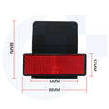 For Honda CRF1000L Africa Twin DCT LA Adventure Sport ADV AfricaTwin 2016 2017-2019 Rear Number Plate Reflector License Holder