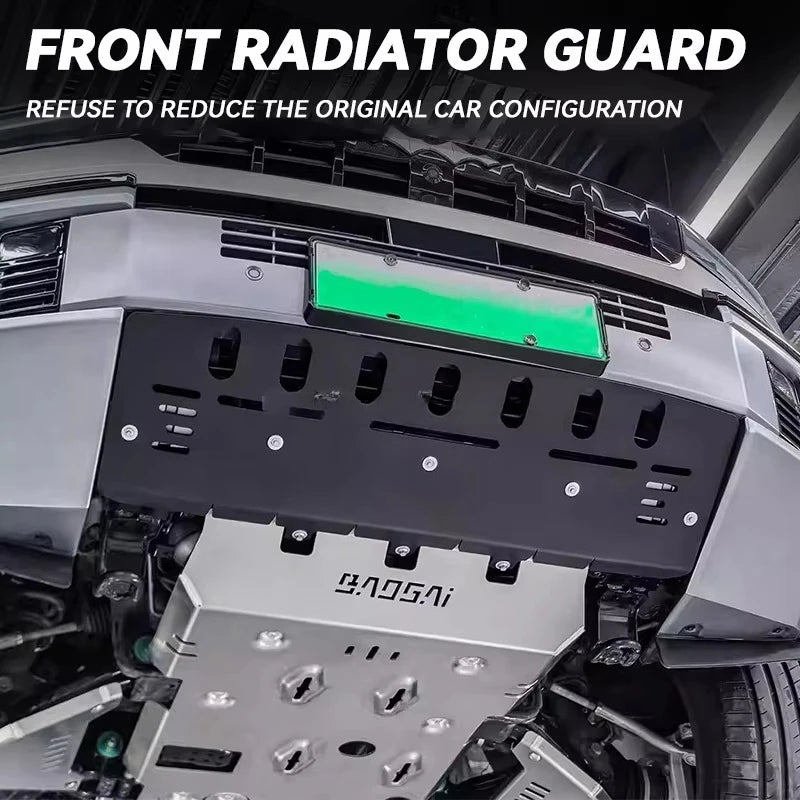 High Quality Aluminum Motor Battery Guard Under Bottom Protection Engine Guard Chassis Skid Plate for BYD Leopard 8 Accessories