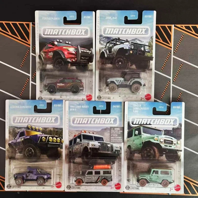MATCHBOX Diecast Car 1:64 Off-Road Vehicle Set Ford Explorer Jeep Land Rover Toyota Land Cruiser Collectible Model For Kids 3+