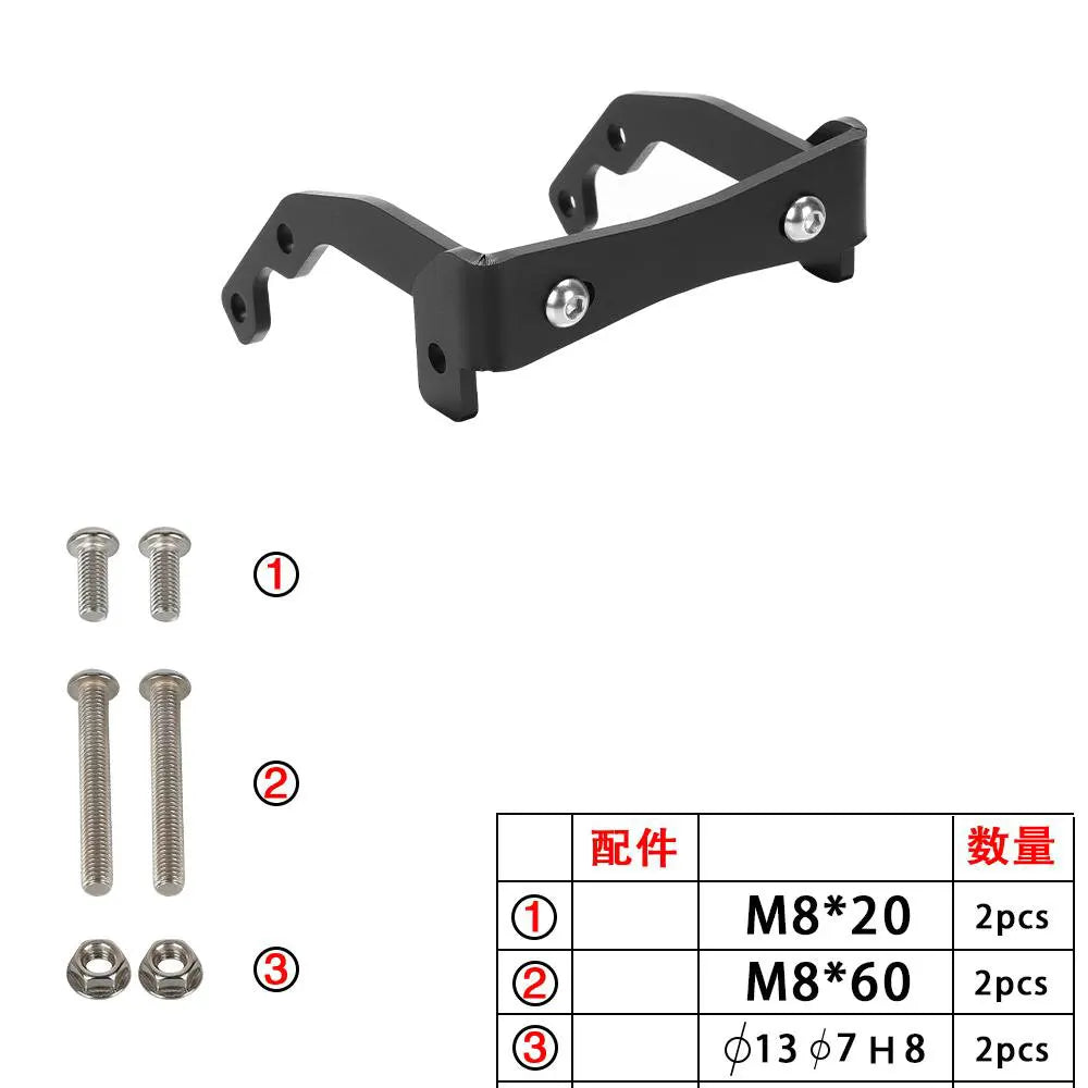 For Yamaha Tenere 700 Auxiliary Light Backet Mount Headlight Holder Tenere700 T700 T7 2019 - 2025 Spotlight Fog Lamp Bracket