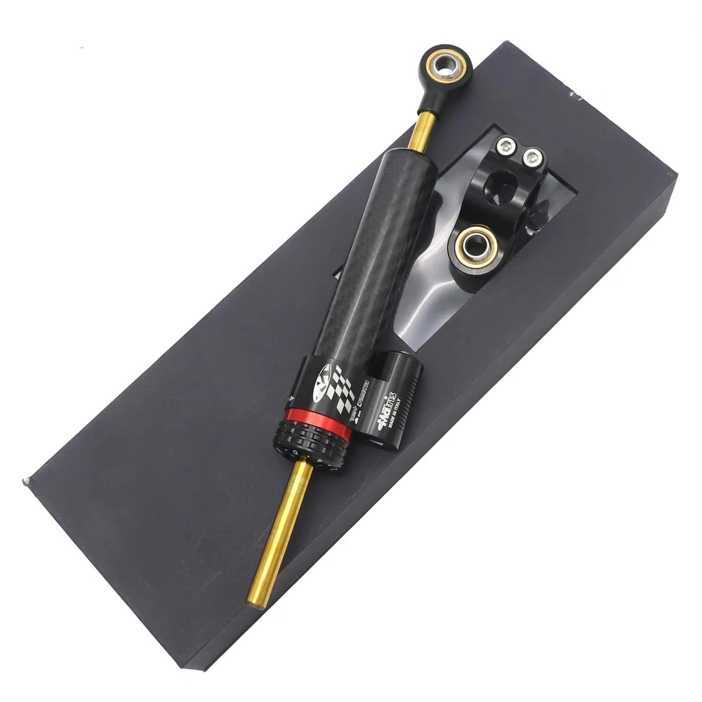 Universal DIMOTIV Matris Adjustable Steering Damper for Kawasaki Ninja 400 300 250 Honda CB650F Yamaha R1 YZF-R3 R25 Tracer