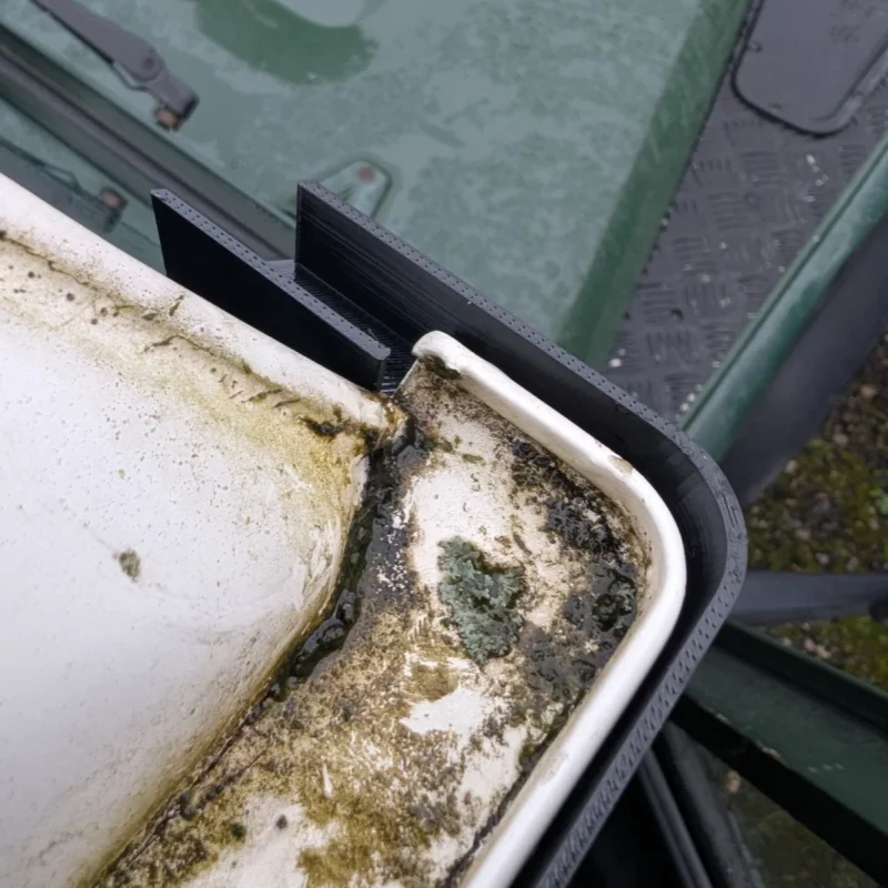 A Pair For Land Rover Defender 90/110 Car Roof Drainage Channels Durable The Deflector Covers For The Water Drainage Channels