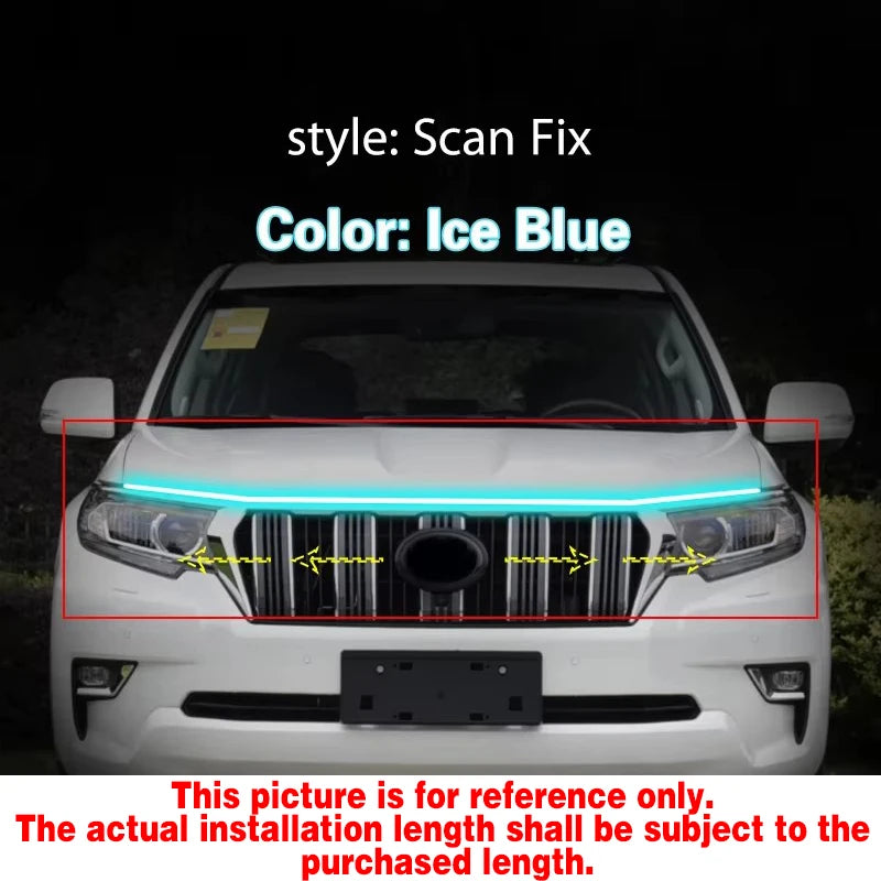 Daytime Running Lights For Toyota Prado Fj150 LC150 2010-2022 Land Cruiser Scan Starting DRL Fog Lamp Cover LED Driving Lights
