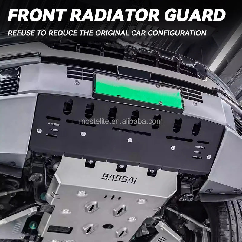 High Quality Aluminum Motor Battery Guard Under Bottom Protection Engine Guard Chassis Skid Plate For BYD Leopard 8 Accessories
