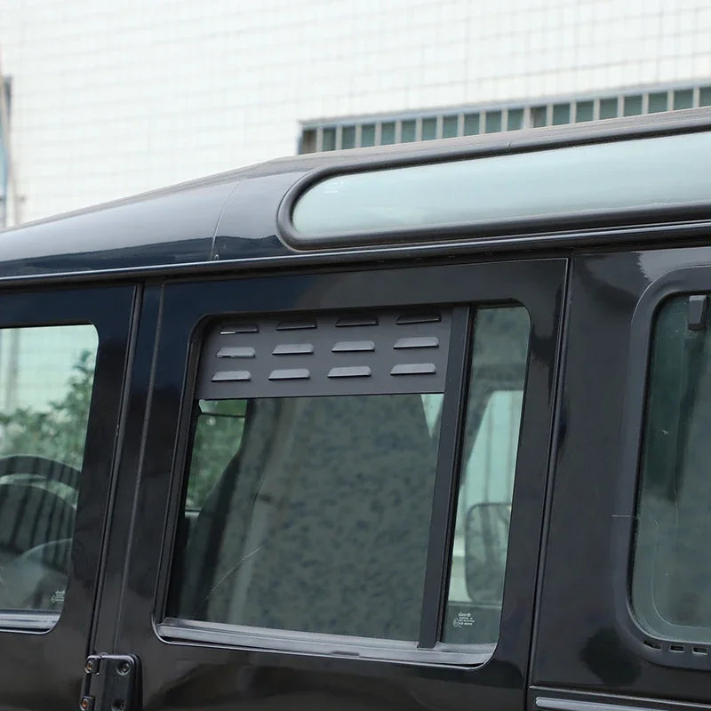 For Land Rover Defender 110 130 2004-2025 Aluminum Black Car Rear Door Air Vents Ventilation Shutters Cover Trim Car Accessories
