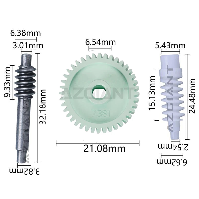 40T Mirror Gear For Toyota Land Cruiser 4700 LC100 LC150 LC200 Prado 2700 Inner Repair Rearview Mirrors Fold Motor Plastics Cog