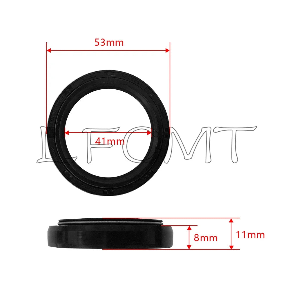 41x53x8 41 53 Front Fork Oil Seal Dust Cover Fit for Yamaha XSR700 XSR900 MT-07 MT-09 TRACER 700 900 YZF R1 R3 R6 FJ 1200 XVS650