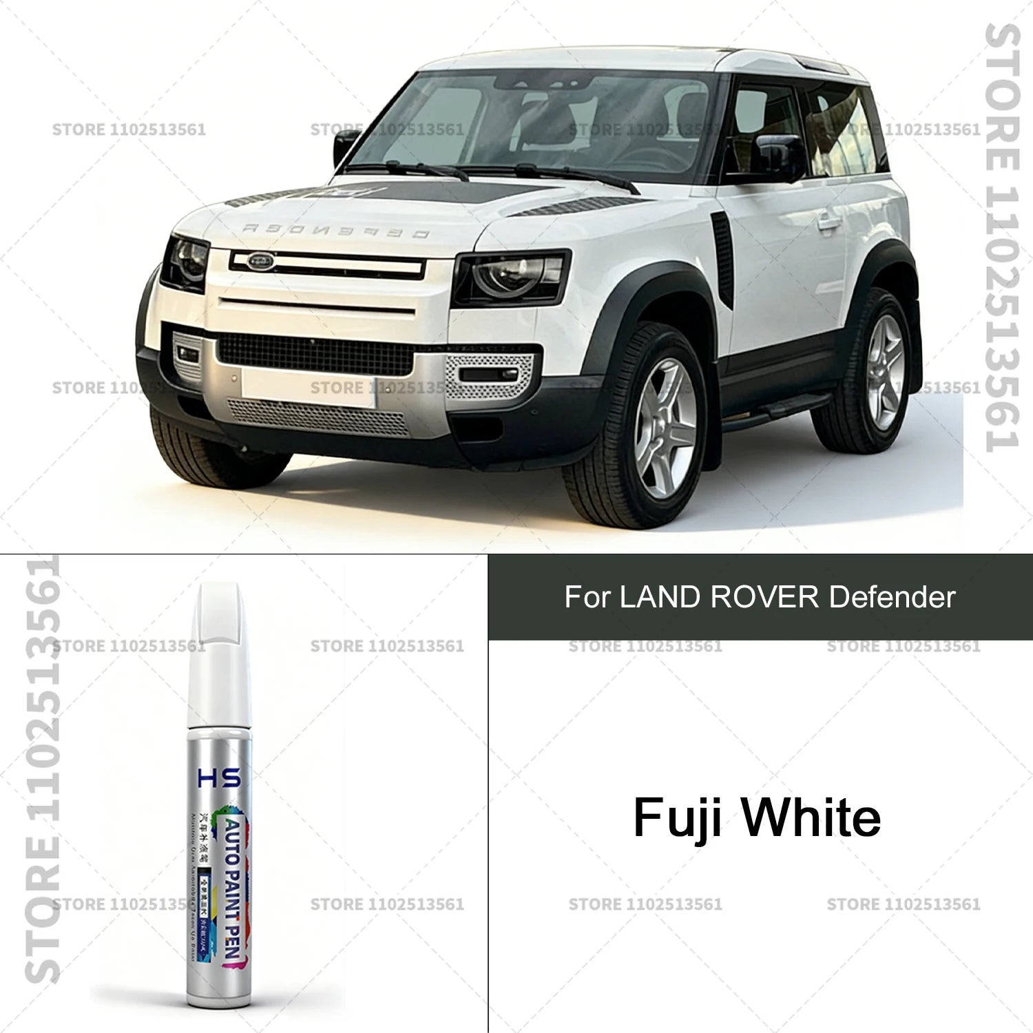 For LAND ROVER Defender Car Paint Repair Pen Paint Scratch Repair Accessories Fuji White Santorini Black Eiger Grey Sedona Red