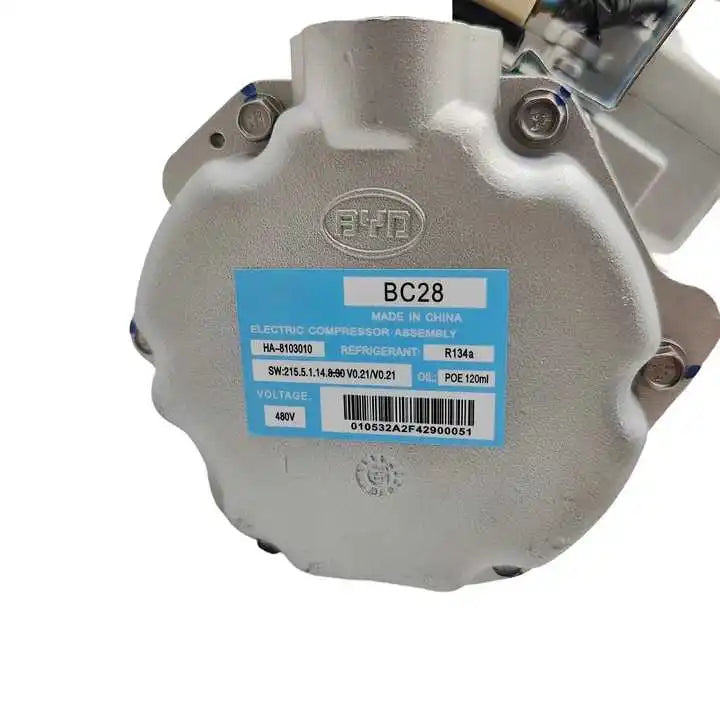 BC28 480V AC Air Conditioning Compressor 0E # HA-8103010 Electric Vehicle Air Refrigeration Pump for 2014-2016 BYD Qin DM