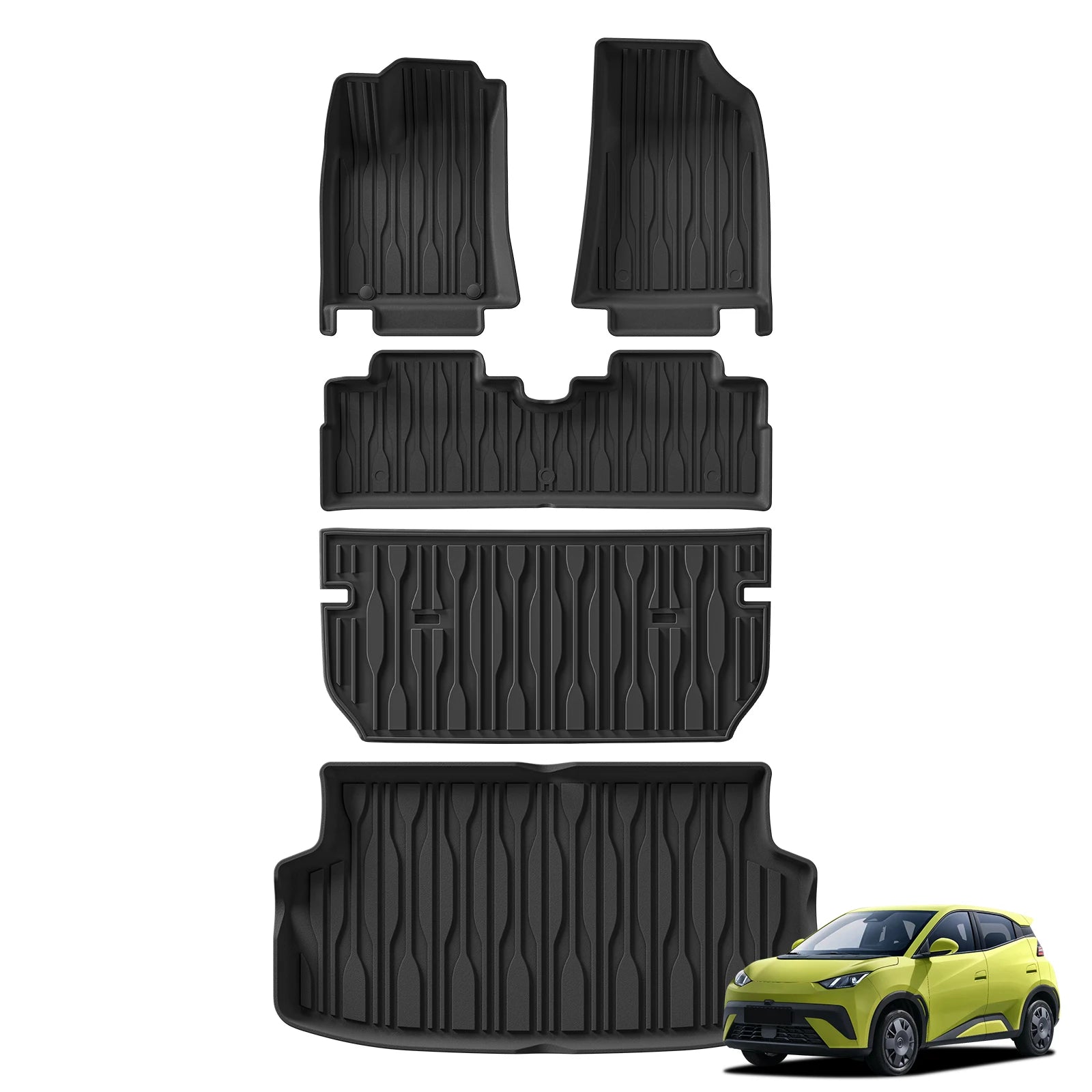 LUCKEASY Left/Right Drive for BYD Seagull/ATTO1 2025 Car Floor Mats Protective Pad Interior Accessories Waterproof Trunk Mat