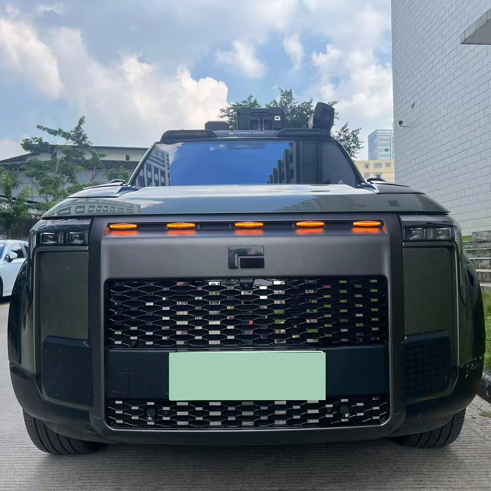 Non Removable Front Grille Protection Water Tank Cooler Filter Screen Modified For BAIC Jishi Polestone 01 Rox 01 Insect Screen