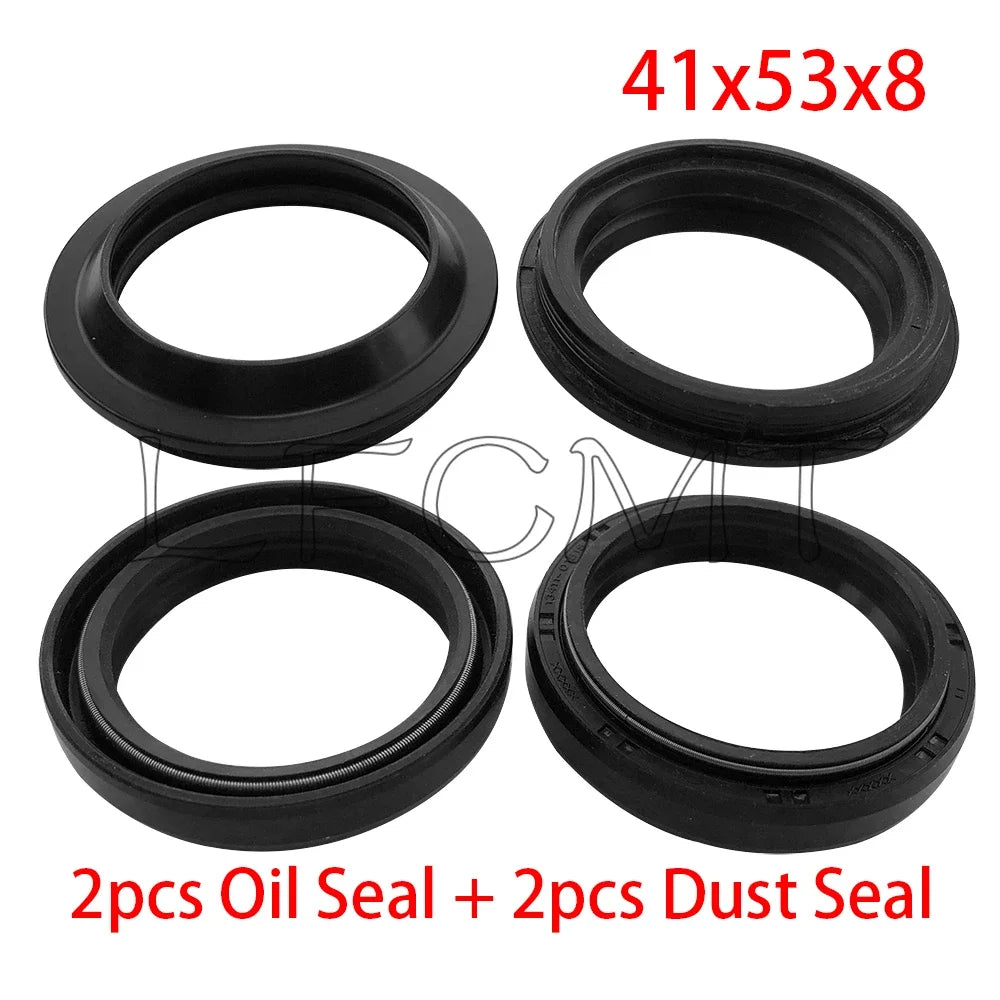 41x53x8 41 53 Front Fork Oil Seal Dust Cover Fit for Yamaha XSR700 XSR900 MT-07 MT-09 TRACER 700 900 YZF R1 R3 R6 FJ 1200 XVS650
