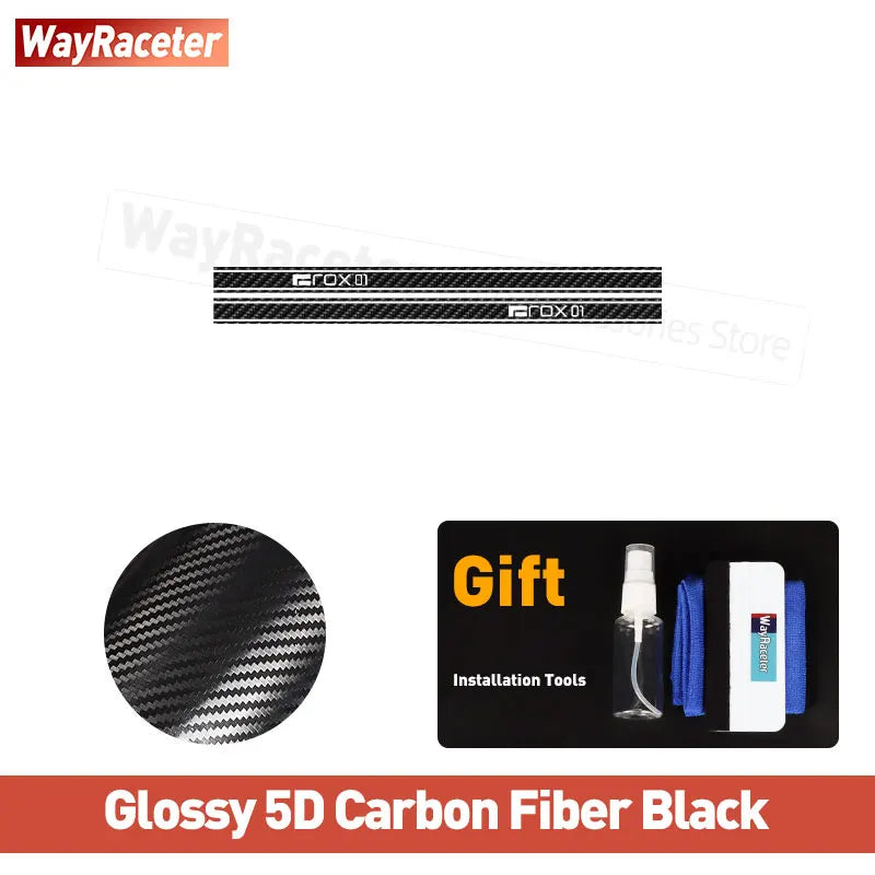 2 Pcs/Set Door Side Stripes Sticker Carbon Fiber Vinyl Decal For Polestones 01 ROX 01 2025 2026 2023 2024 Accessories
