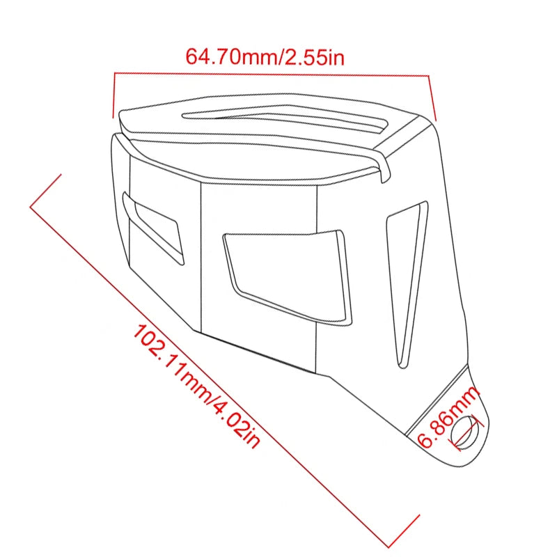 For BMW R1200GS R1250GS R 1250 GS R 1200GS LC Adventure 2014-2022 Motorcycle Rear Brake Reservoir Guard Oil Tank Protector Cover